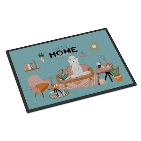 Carolines Treasures 18 x 27 in. Blue Bedlington Terrier Sweet Home Indoor or Outdoor Mat CK7935MAT